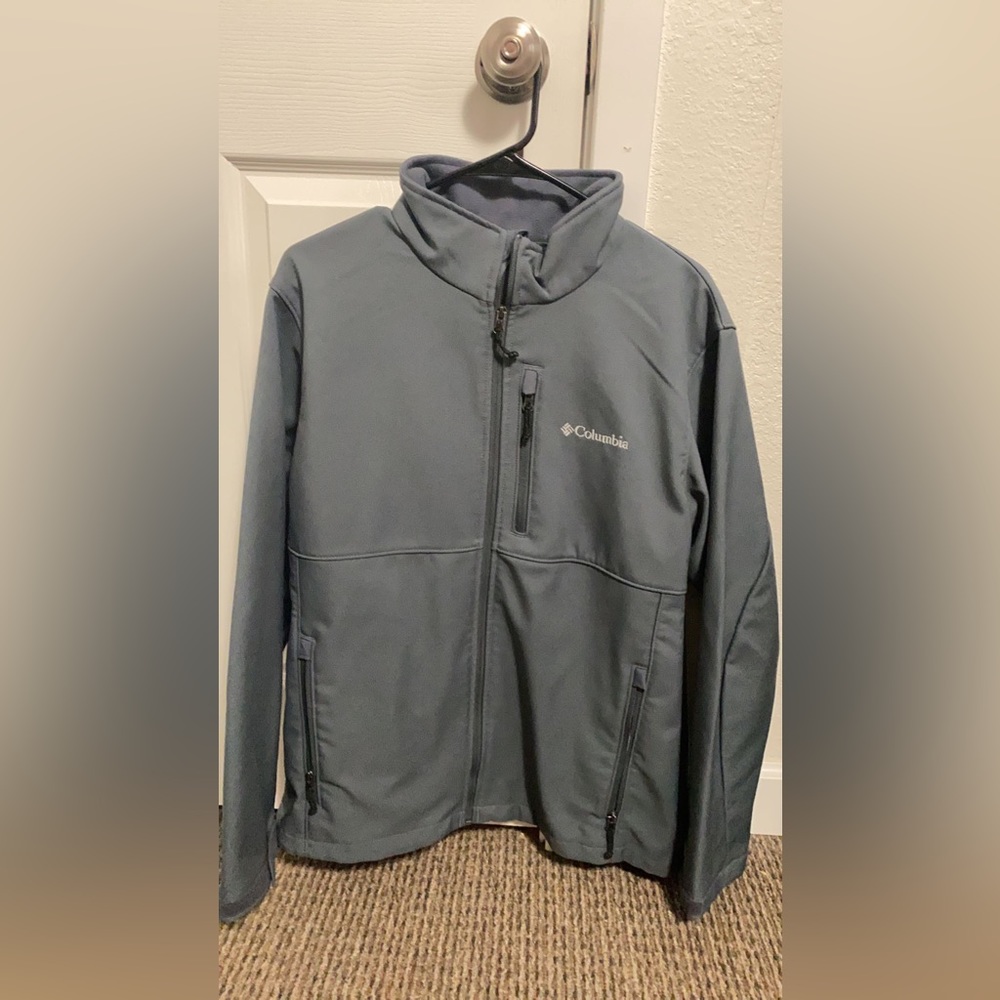 Columbia, Full Zip, Gray,